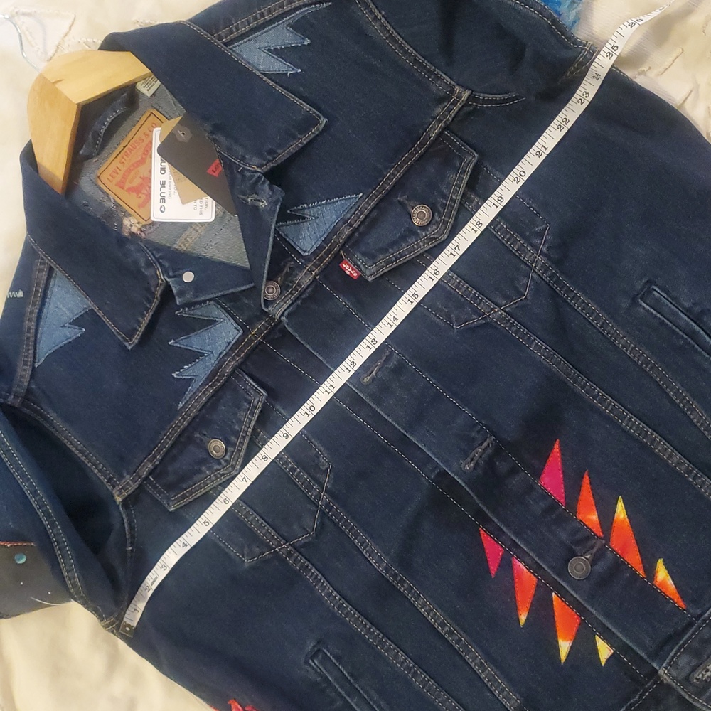 Levi's Grateful Dead Type 3 Trucker Jacket + Liquid Blue Steal Your Space Patch - Picture 11 of 17